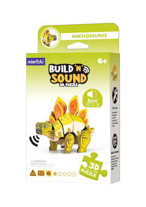 Construction Toys: Build n Sound 3D Puzzle Stegosaurus
