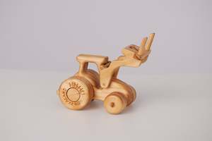 Wooden Vehicles: Huhu Tractor with Loader
