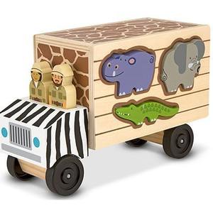 Wooden Vehicles: MD Animal Rescue Shape Sorting Truck
