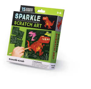 Craft Kits: CC Sparkle Scratch Art Dinosaur