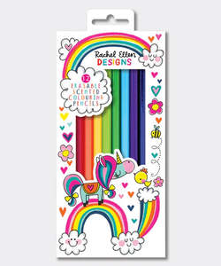 Unicorns Scented Colouring Pencils 12pk