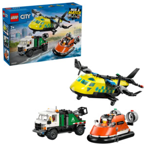 Lego City: Lego City Airplane, Truck & Hovercraft Remix 60505