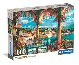 Balcony View Of Lake Como Puzzle 1000pcs
