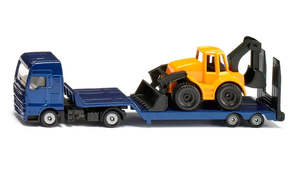 Vehicles: Siku MAN Truck with Backhoe Loader 1761