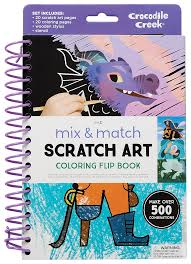 Colouring Drawing: CC Scratch Art Flip Book Fairytale Magic