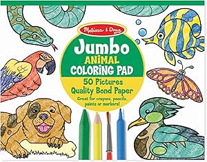 Colouring Drawing: MD Jumbo Colouring Pad Animals