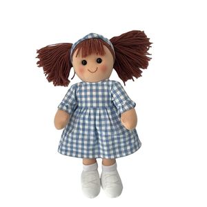 Dolls: Rag Doll Bonnie Gingham Dress 35cm