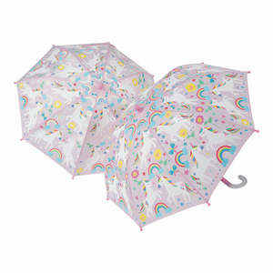 FR Rainbow Unicorn Colour Change Umbrella