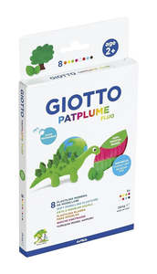 Giotto Patplume Fluro Modelling Clay 33g 8pk