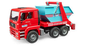 Vehicles: Bruder MAN TGA Skip Container