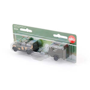 Siku Military Land Rover with Trailer 8324