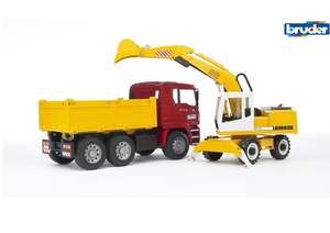 Bruder Man Truck with Excavator