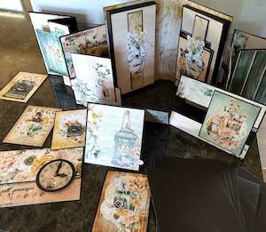 June July Classes: **INSTRUCTIONS ONLY** for 6 cards with Card Folio KIT (CK)*