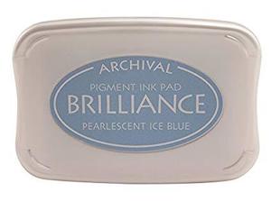 Brilliance Ink Pads: Brilliance - BR-74 - Pearlescent Ice Blue