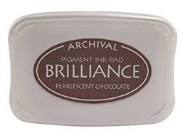 Brilliance Ink Pads: Brilliance -BR-76 Pearlescent Chocolate