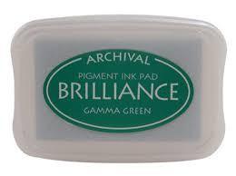 Brilliance Ink Pads: Brilliance -BR-21 Gamma Green
