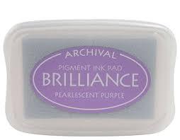 Brilliance Ink Pads: Brilliance -BR-36 Pearlescent Purple
