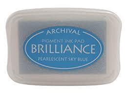 Brilliance Ink Pads: Brilliance - BR-38 Pearlescent Sky Blue