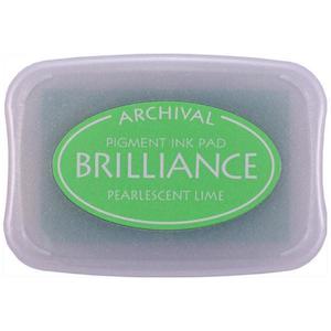Brilliance Ink Pads: Brilliance -BR-42 Pearlescent Lime