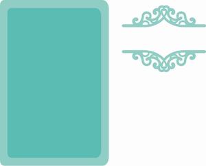 DD642 : Decorative Die - Book Plate & Label