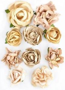 Kaisercraft Enchanted July 19: F628 - Kaisercraft Paper Blooms - Honey