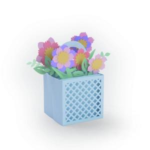 Sizzix: Sizzix Thinlits Die Set 12PK - Card in a Box, Flower Basket Item: 663578