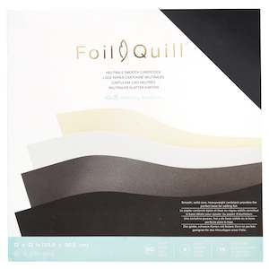 Wrmk Foil Quilling Collection: 661017 : Cardstock - WR - Foil Quill - 12 x 12 - Paper Pack - Neutrals - Smooth - 60 Sheets
