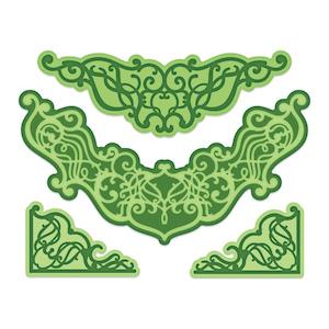 Heartfelt Creations Bookelt Basics Dies: HCD1-7263 - Swirly Accent Spray Die