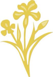 Kaisercraft Lady Like November 19: DD344 Decorative Dies - Iris