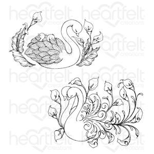 Heartfelt Creations Calla Lily: HCPC-3899/ HCD1-7277: Swan Lake Stamp & Die Combo