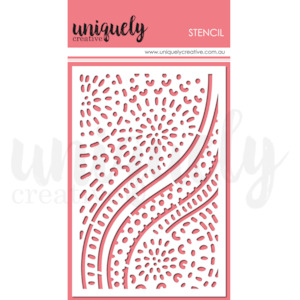 Uniquely Creative Stencils: UCMM1762 : Showy Stencil (Boho Picnic)