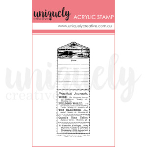 UC1914 : Vintage Advert Mark Making Stamp (Willow & Grace)