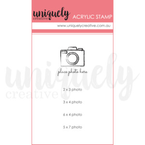 Uniquely Creative Stamps: UC1907 : Place Photo Here Mark Making Stamp (Gypsy Heart / Boho Soul)