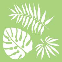 Kaisercraft Sunkissed March 2020: IT502 Kaisercraft - 6x6 Designer Template -Tropical Leaves