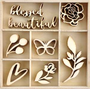 Kaisercraft Amethyst April 2020: FL667 Kaisercraft - Amethyst Flourish Pack