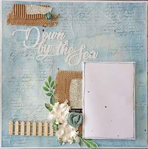Scrapbooking Retreat 2020: **INSTRUCTIONS ONLY** for SA2106 - Mixed Media Beach (SBK)