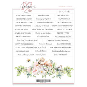 Secret Garden A4 Title Sheet - Studio73