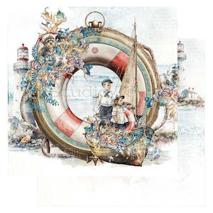 Studio 73 Paper Collections: Nautical Dreams : Nautic Dreamers 12x12 Paper