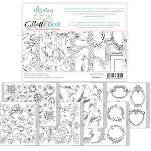 Mintay Book Line: Mintay MT-BAW-01 : Black & White - 6"x8" Fussy Cutting Book
