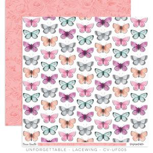 Cocoa Vanilla Unforgettable: Coco Vanilla : CV-UF005 - Unforgettable Lacewing Paper