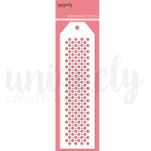 Uniquely Creative Stencils: UCMM1738 Tiny Hex Mini Stencil (Uniquely Creative)