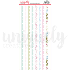 Uniquely Creative Embellishments: UCE2093 :  Fabric Scalloped Borders (Patchwork Roses)