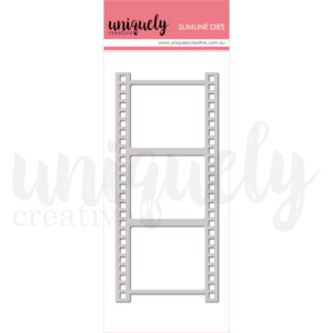 Uniquely Creative Dies: UCD2194 : Slimline Film Strip Frame Die (Indigo Bloom)