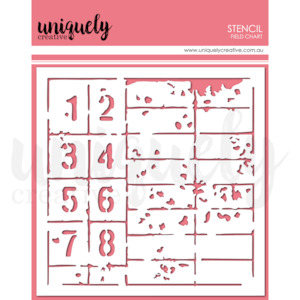 UCMM1789 : Field Chart Stencil (Field Notes)