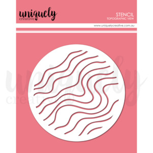 UCMM1787 : Topographic View Stencil (Field Notes)