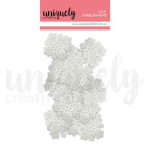 UCE1849 : Delicate Lace Flowers - Tranquility (Uniquely Creative)