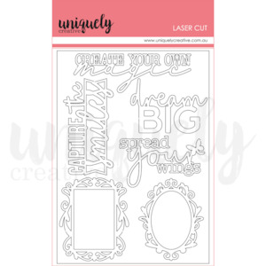 Laser Cut (White) - Tranquility (Uniquely Creative)