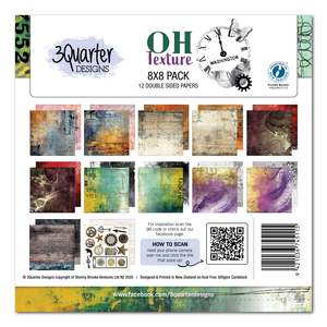 3quarter Designs: 3Quarter Designs - 8" x 8" OH Texture Collection