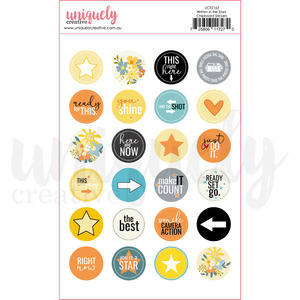 UCE2162 : Chipboard Stickers (Written in the Stars)