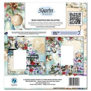 3Quarter Designs - Beach Christmas BUNDLE (12x12 Paper Pad, TNP cards and Vellum A4)